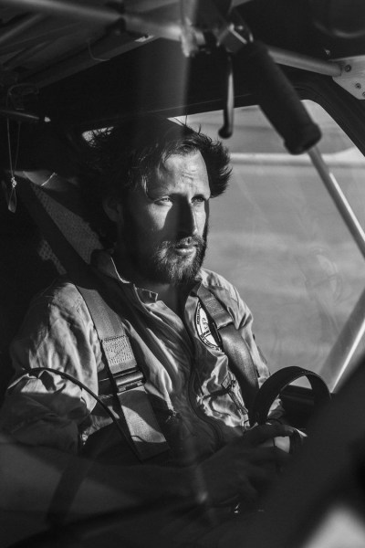 Daniel Etter: Ruben Neugebauer, pilot and activist with the German refugee rescue NGO Sea-Watch, poses for portraits on Djerba, Tunisia, July 15, 2016.
