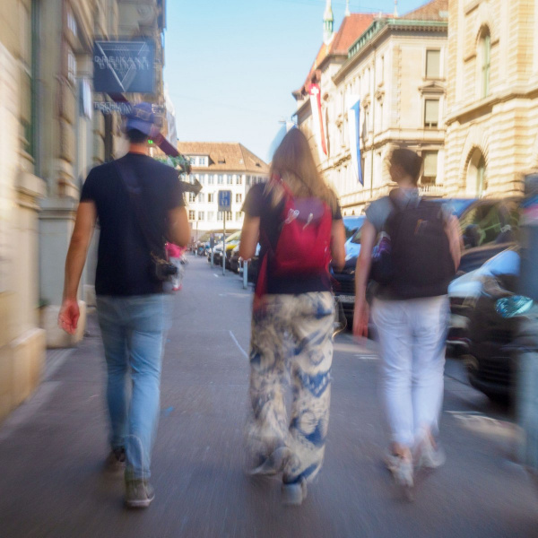 Kai, Pia und Ulrike auf den Zürich Streets