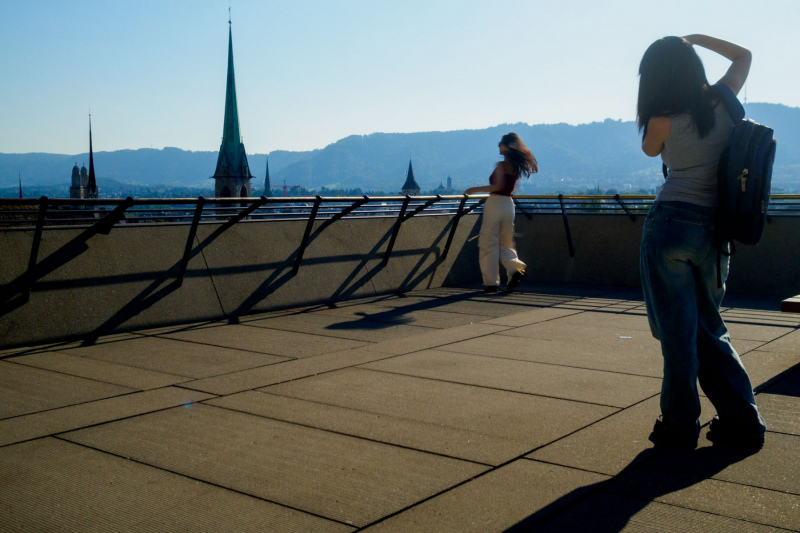 Touri-Spaß auf der Polyterrasse