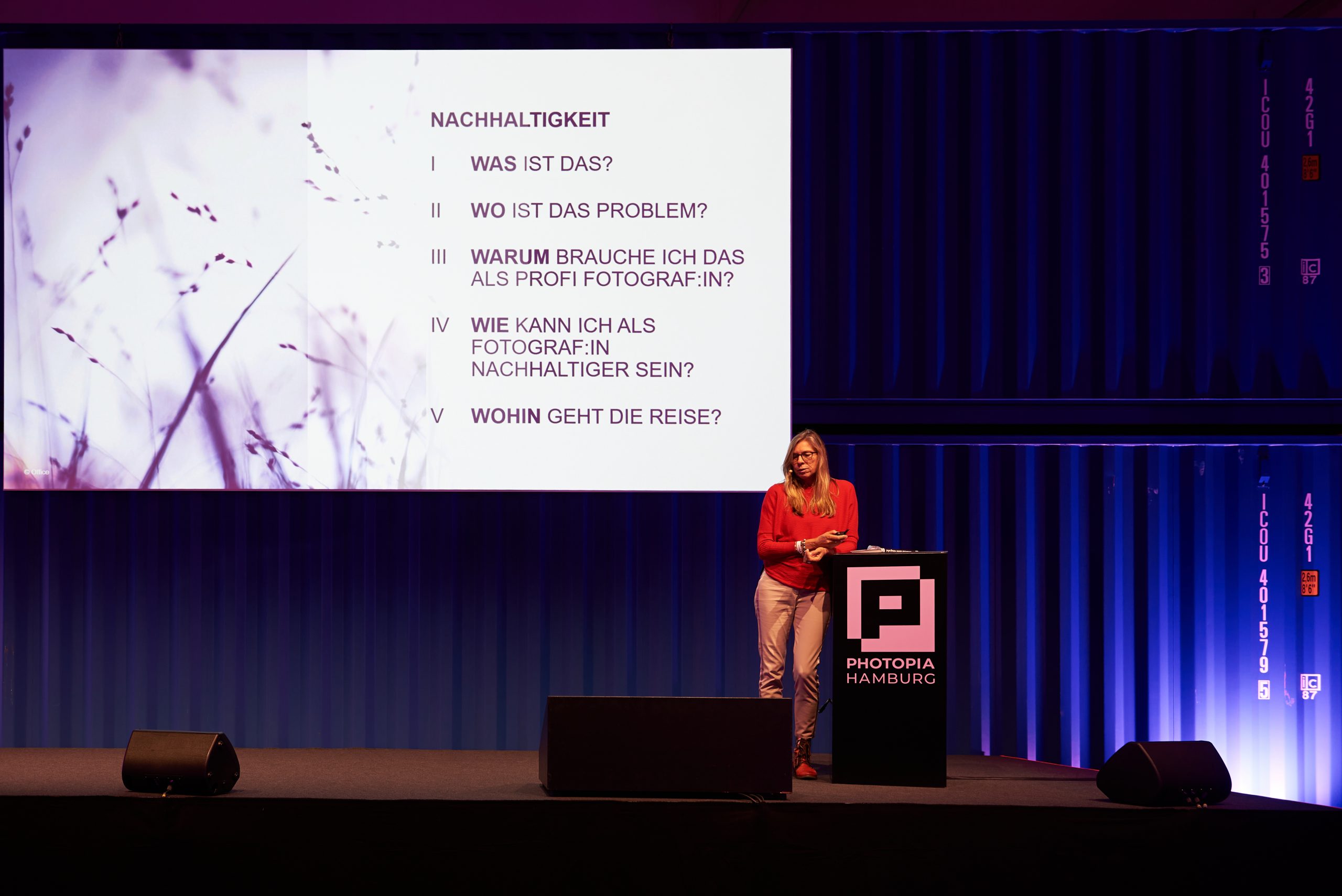 Pia Parolin auf der Purple Stage der Photopia: Nachhaltigkeit und professionelle Fotografie