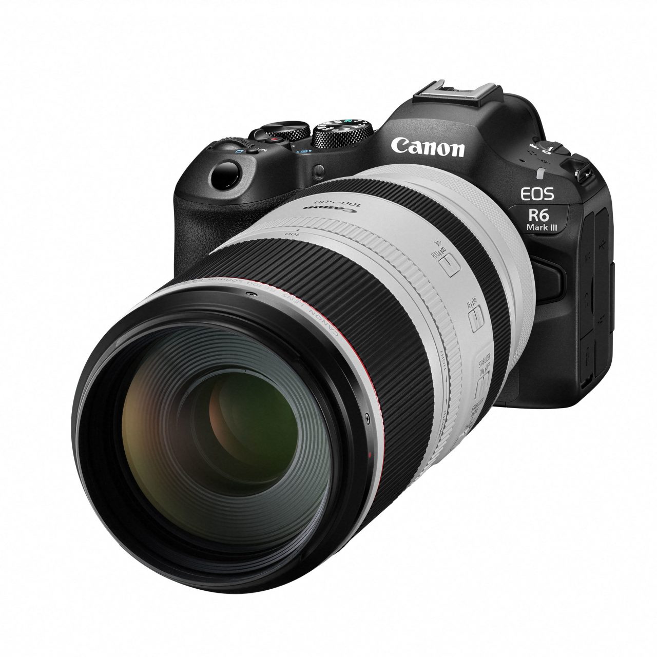 22 EOS R6 Mark III FrontSlant RF100 500 F4.5 7.1 LISUSM1 1x1