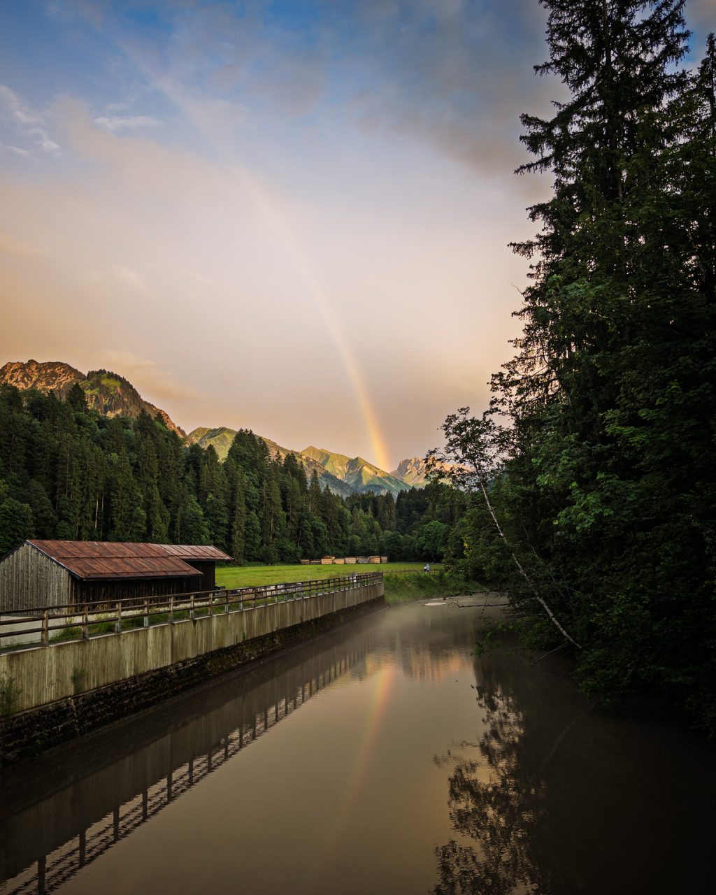 Regenbogen über Oberstdorf